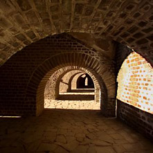 Vaults of the reconstructed amphitheatre.