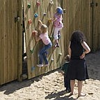 Children playing on the playground.