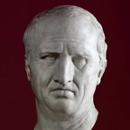 Hoofd uit marmar van Marcus Tullius Cicero