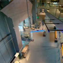 View of an exhibition platform.