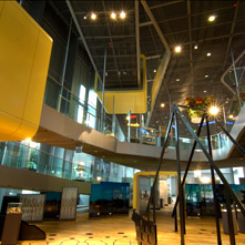 View of the inside of the RömerMuseum.