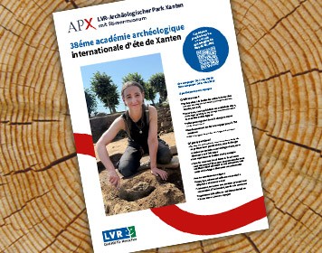 De IASX 2026-poster op een boomschijf (FR)